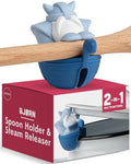 New!!! Bjorn Viking Spoon Holder by OTOTO - Spoon Rest for Stove Top, Kitchen Utensil Holder, Silicone Spoon Rest - Small Kitchen Gadgets, Fun Kitchen Gadgets