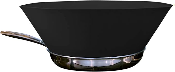 Frywall 8 - Black - Splatter Guard, as Seen on Shark Tank by Frywall
