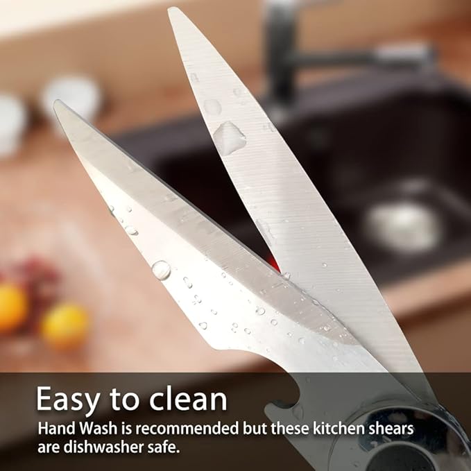 Kitchen Scissors 2 Pack Kitchen Shears All Purpose Heavy Duty Dishwasher Safe - Image 5