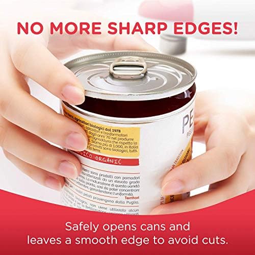 Kitchen Mama Auto Electric Can Opener, Battery Operated, Red