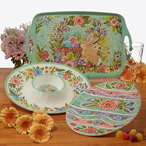 Certified International Joy Of Easter 11" Melamine Dinner Plates, Set of 6