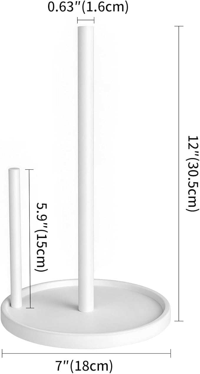 Jesginboo Paper Towel Holder Countertop, Paper Roll Holder - Image 6