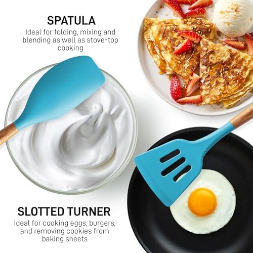 Zulay Kitchen 5 Piece Silicone Utensil Set
