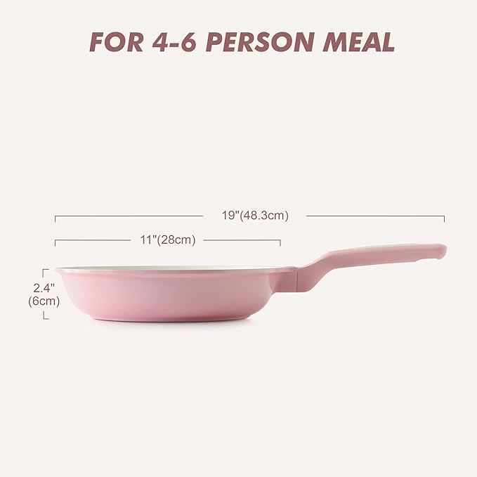 SENSARTE Nonstick Ceramic Frying Pan 11-Inch, Healthy Non Toxic Skillet - Image 8