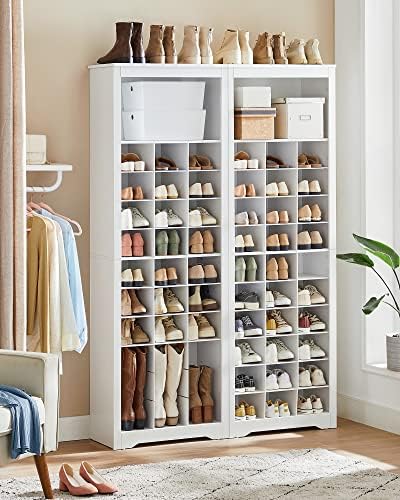 VASAGLE Tall Shoe Storage Cabinet, 10‑Tier, Holds Up to 30 Pairs of Shoes