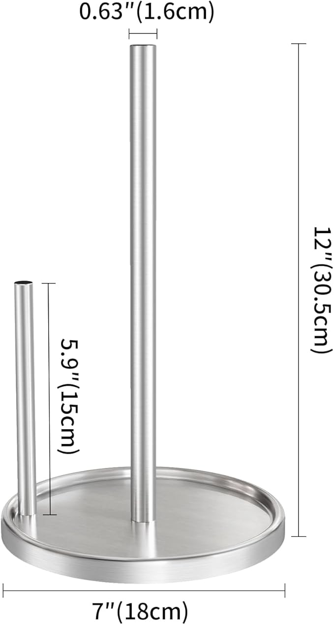 Jesginboo Paper Towel Holder Countertop, Paper Roll Holder - Image 6