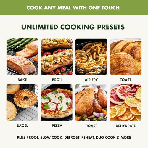 GreenPan Bistro Stainless Steel 9-in-1 Air Fry Oven, Nonstick Baking Pan, Stainless Steel Rack, and Basket, Fast Heating, Multifunction Presets, Cool-Touch Handle, PFAS-Free, Easy Cleanup Crumb Tray