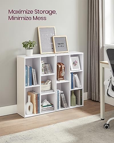 VASAGLE Set of 2 Bookshelves, 5 Cubes, 19.7 x 9.4 x 31.5 Inches