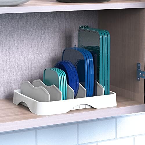 Simple Houseware Food Container Lid Storage 13" x 10" Adjustable Divider