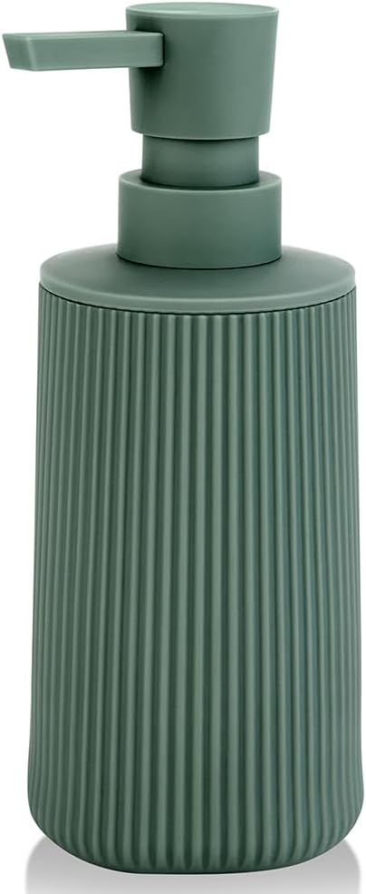 Small Soap Dispenser for Bathroom and Kitchen, Modern Farmhouse Striped Style by KellyHome