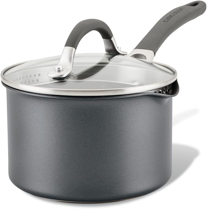 Circulon A1 Series w/ScratchDefense Nonstick Induction Straining 2qt SaucePan - Image 11