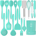 Silicone Kitchen Utensils Set, 16-Piece Silicone Cooking Utensils by Deedro