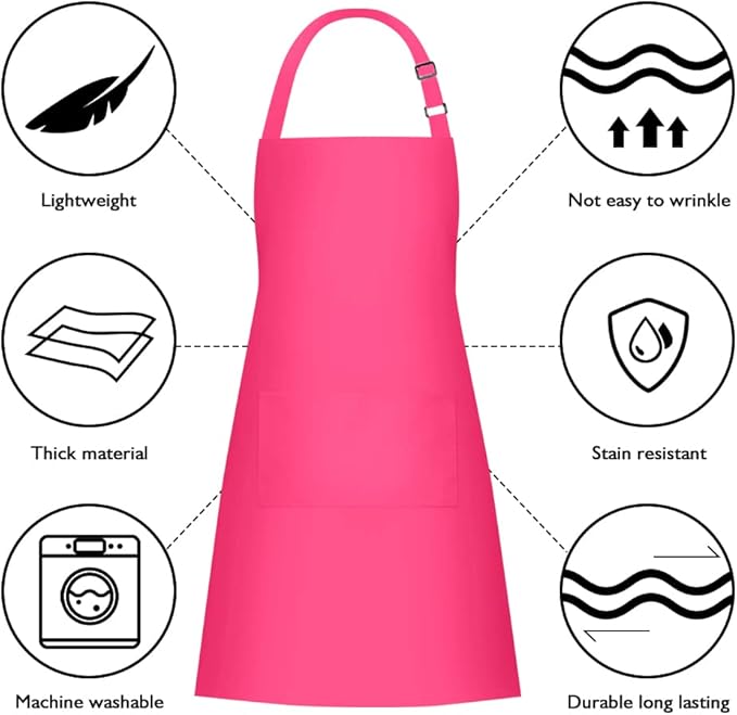 Jubatus 2 Pack 100% Cotton Aprons - Image 6