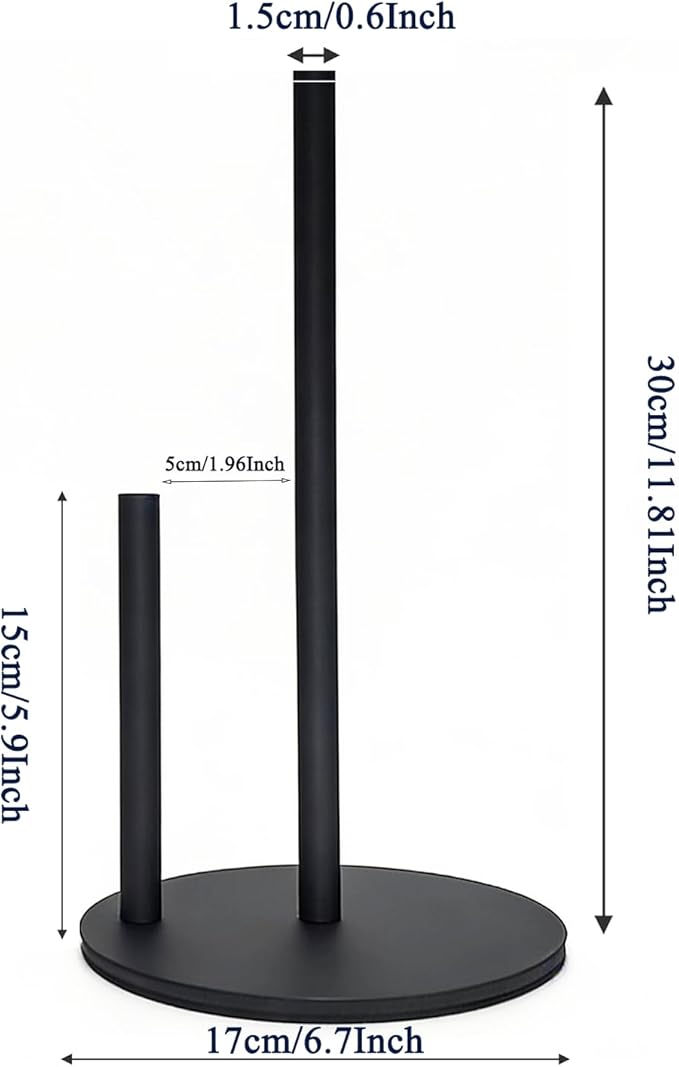 Paper Towel Holder, Stainless Steel Paper Towel Holder Countertop - Image 2
