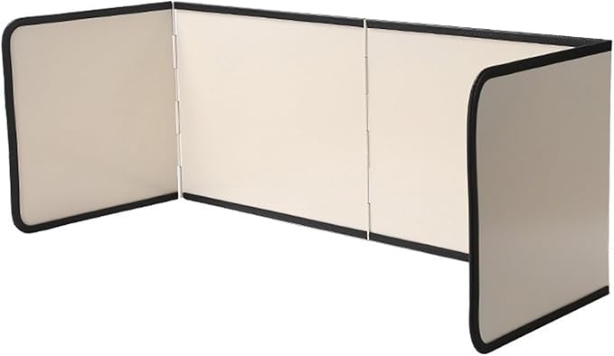 4 Sided Beige Splatter Guard Foldable Stainless Steel Stove Splash Guard Oil by Unknown