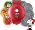 Peanuts x Dash Snoopy Holiday MultiMaker Mini Waffle Maker, Ceramic, Red