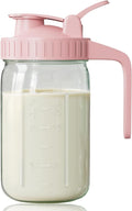 Breast Milk Pitcher, Mason Jar 32 oz, Heavy Duty Wide Mouth Jar by OneDream