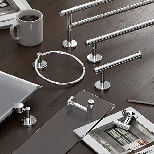 Gatco 4240A Latitude II 30-Inch Towel Bar, Wall Mounted Bathroom Towel Holder, Chrome, 32.63" Total Length