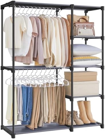 SONGMICS Portable Closet, Freestanding Closet Organizer, Clothes Rack