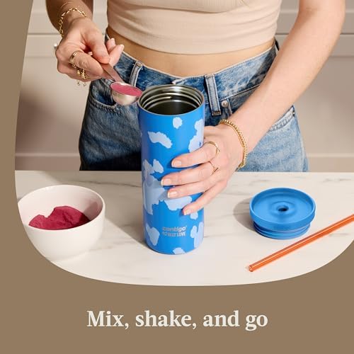Contigo x Ally Love Streeterville Steel Tumbler w/ Straw, 24oz, Stellar Jay