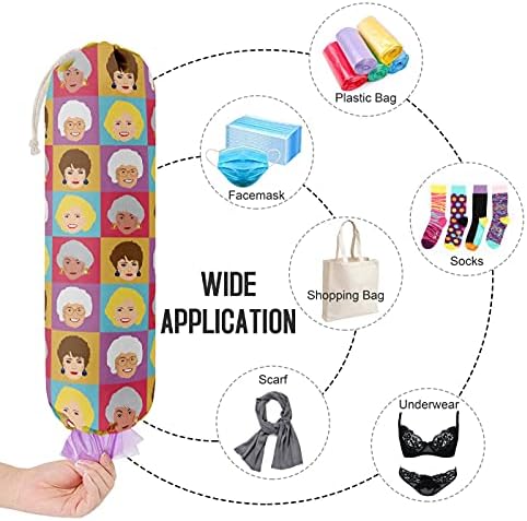 Golden Girls, Grocery Bags Holder Organizer For Shopping Bags, Wall Mount Plastic Bags Storage Container Dispensers, Gift For The Preferred Family And Friends