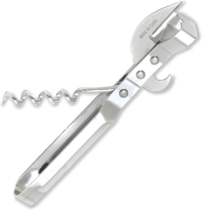 Chef Craft Select 3-in-1 Can Opener, 6 inches in length, Stainless Steel by ChefCraft