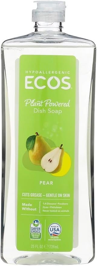 Earth Friendly DISHMATE LIQ PEAR, 25 OZ