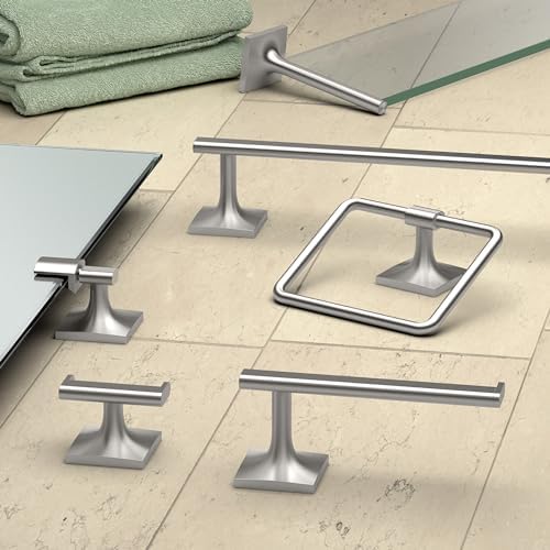Gatco 5590 Waterline Towel Bar, 24 Inch, Satin Nickel