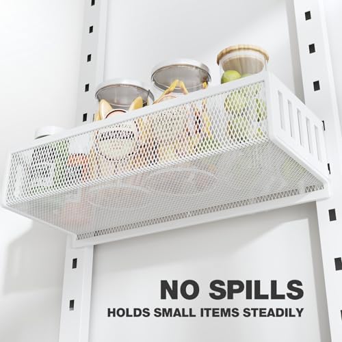 Pantry Door Organizers and Storage, 6-Tier Large Metal Heavy-Duty Frame Over the Door Spice Rack, 2 in 1 Wall-Mounted or Hanging shelf for Kitchen, Bathroom, Laundry Room, Bedroom, Closet &Nursery