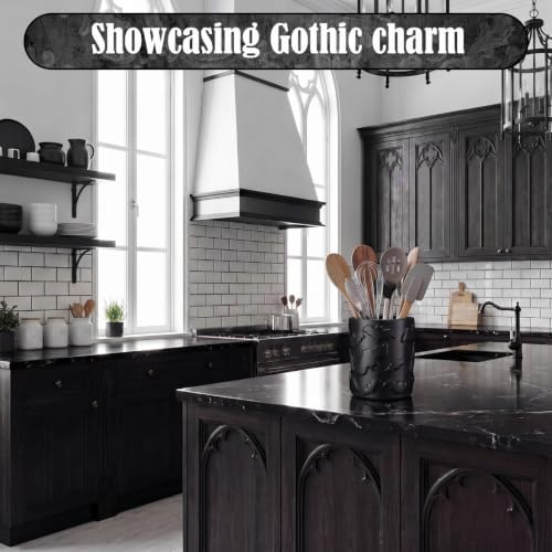 Yungyan Ceramic Bat Utensil Holder for Kitchen, Gothic Kitchen Accessories