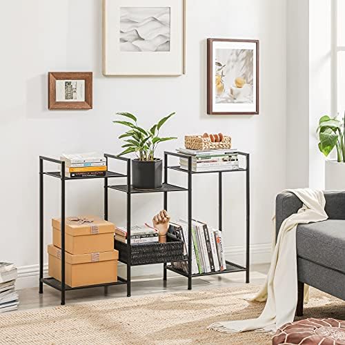 SONGMICS 3-Tier Storage Rack, Bathroom Shelf, Extendable Plant Stand