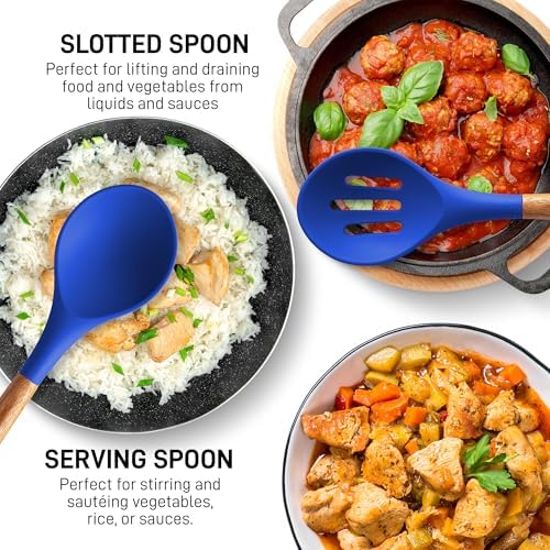 Zulay Kitchen 5 Piece Silicone Utensil Set