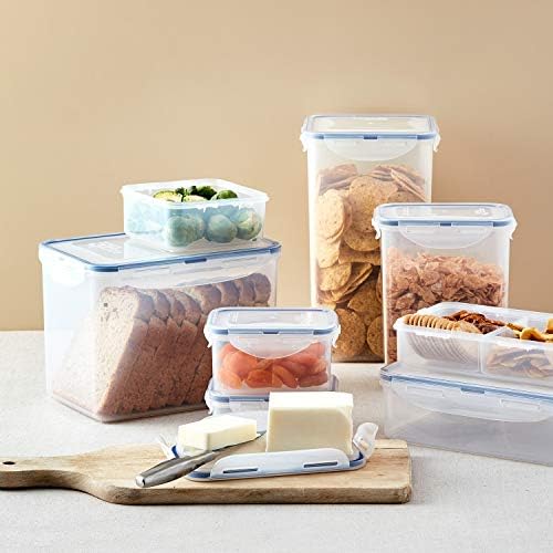 (Pack of 2) Lock & Lock Rectangle Tall Food Storage Container 28.74-oz / 3.59-cup