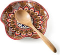 Miamolo Ceramic Spoon Rest for Kitchen Counter, Cooking Spoon Holder, Boho