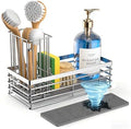 Yofidra Sink Caddy With Stone Drying Tray, Silver, M