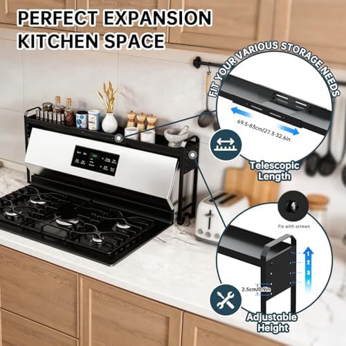 Over The Sink Shelf & Window Plant Shelf, Expandable Kitchen Organization