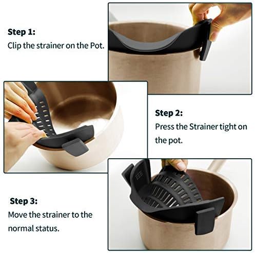 AUOON Clip On Strainer Silicone - Image 4