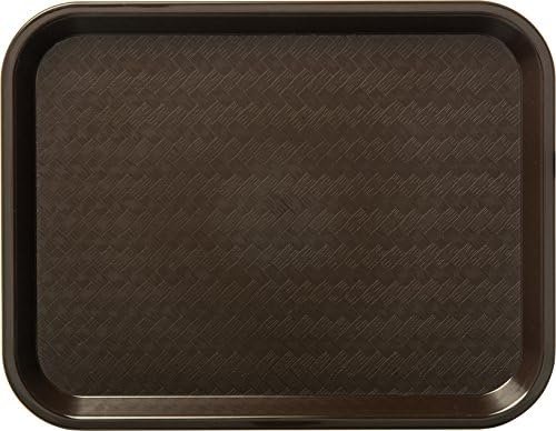 Carlisle FoodService Products CT121669 Café Standard Cafeteria / Fast Food Tray, 12" x 16", Chocolate