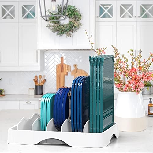 Simple Houseware Food Container Lid Storage 13" x 10" Adjustable Divider