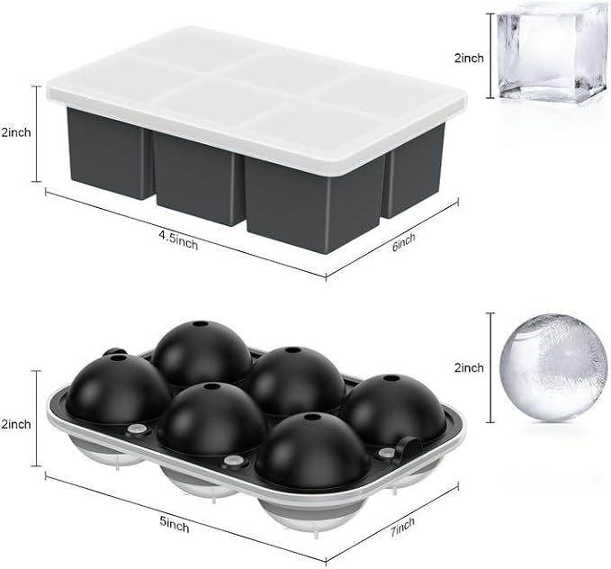 ROTTAY Ice Cube Trays, Sphere Ice Ball Maker - Image 6