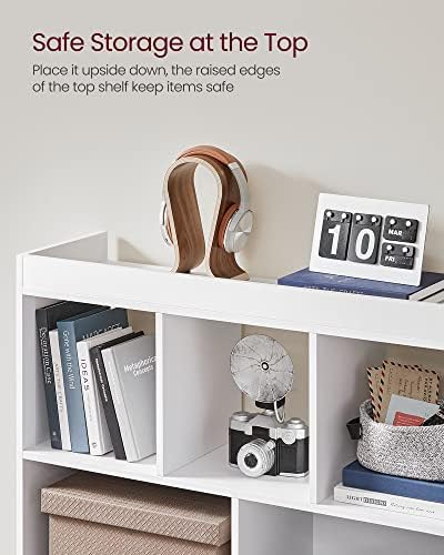 VASAGLE Bookshelf, 8 Cubes Storage Organizer, 35.4 x 11 x 39.4 Inches