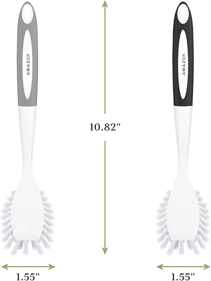 Amazer Dish Brush, 2 Pack Dish Scrubber - Image 2