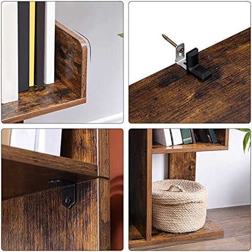VASAGLE 8-Tier Bookcase, Open Storage, 19.7 x 9.8 x 55.1 Inches