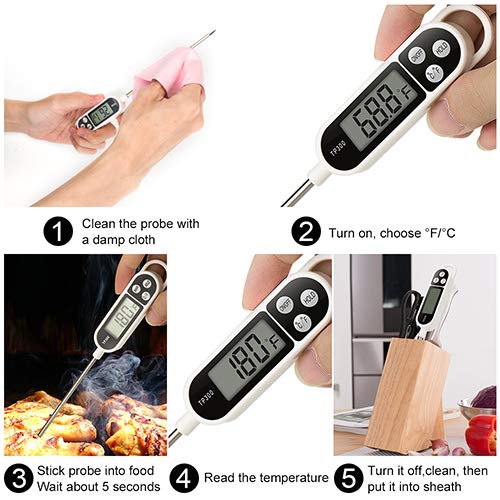 Digital Instant Read Meat Thermometer Kitchen Cooking Food Candy Thermometer - Image 4