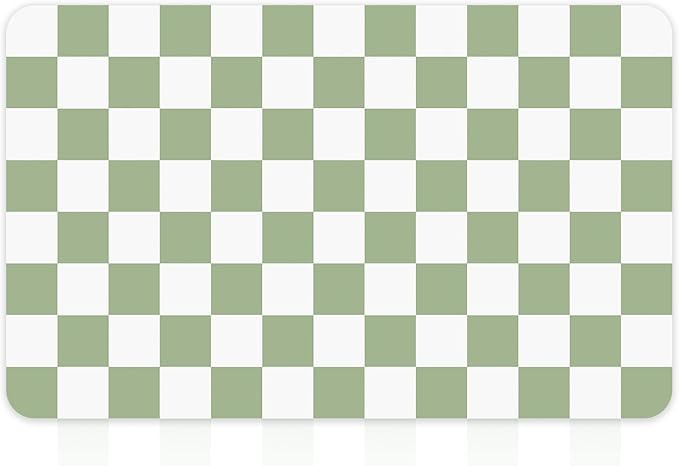 12" x 20" Checkered Dish Drying Mat - Image 9