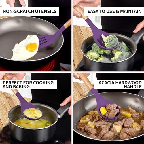 Zulay Kitchen 5 Piece Silicone Utensil Set