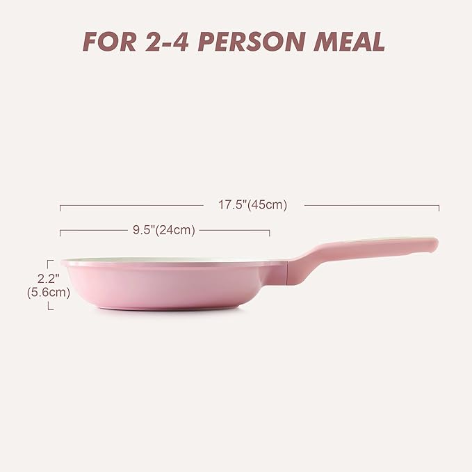 SENSARTE Nonstick Ceramic Frying Pan 9.5-Inch, Healthy Non Toxic Skillet - Image 8