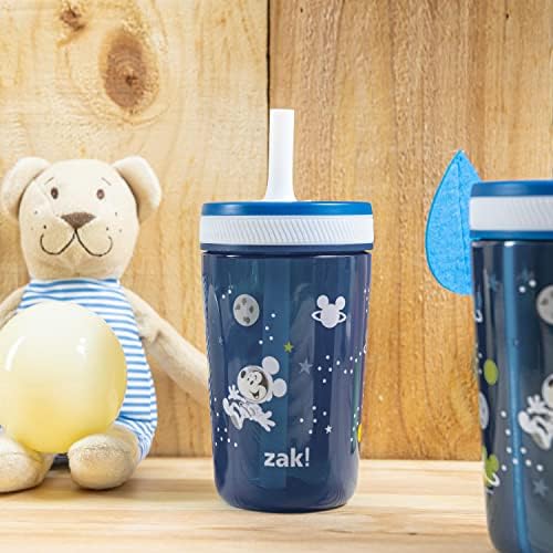 Zak Designs Disney Mickey Kelso Leak-Proof Toddler Straw Cups, 3pc Set