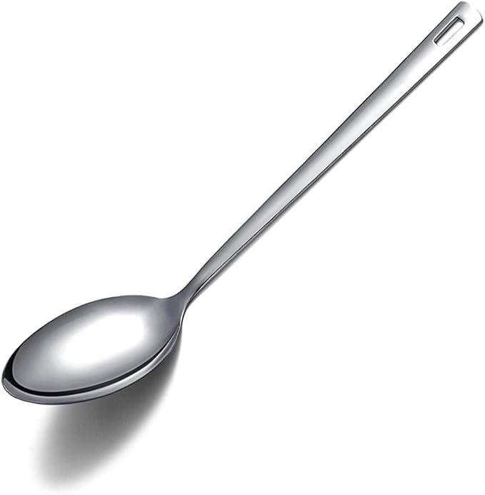 Cooking Spoon, Berglander Stainless Steel Solid Serving, Basting Spoon by Berglander