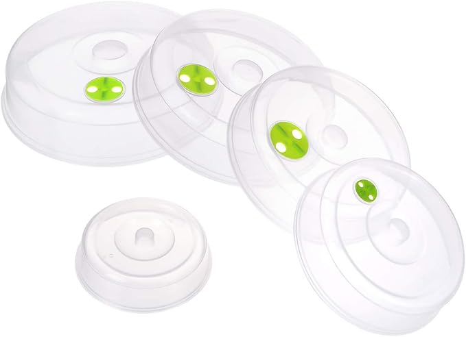 Set of 5 Microwave Plate Covers by TENINYU
